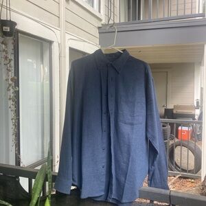 Calvin Klein Collection Navy Button Down Shirt